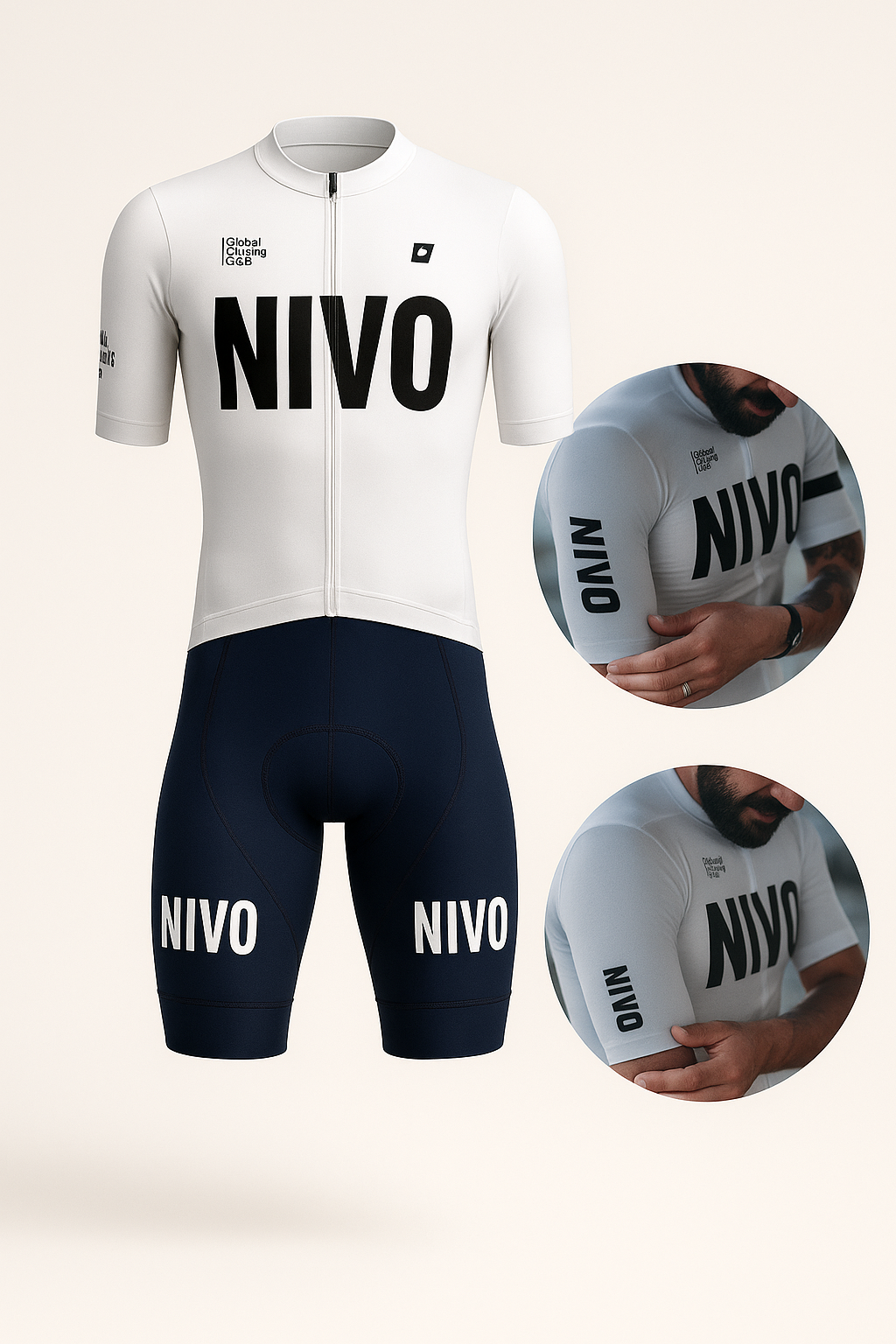 NIVO Pro Race Kit – White/Navy
